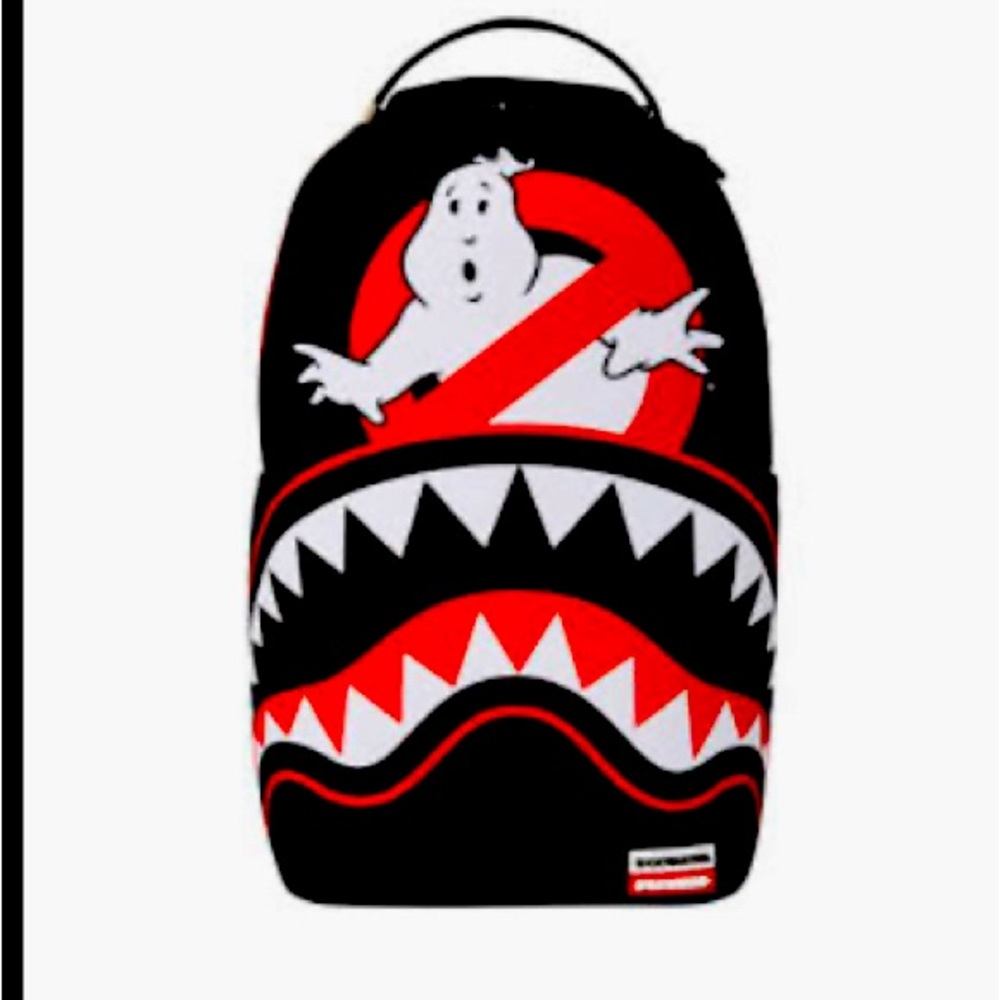 Sprayground Black and Red Backpack Urban Streetwear